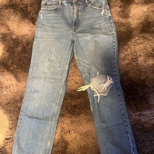 Abercrombie & Fitch Light Blue 90’s Straight Ultra High Rise jeans